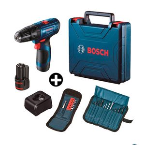 Taladro Atornillador GSB 120-Li + Set 23 accesorios