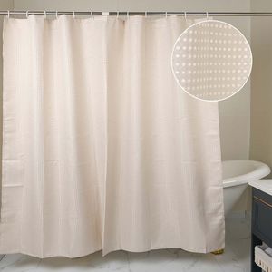 Cortina de Baño con Aros Orange 180x180cm Poly Perla Beige