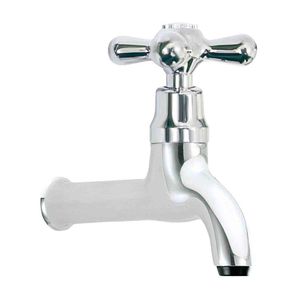 Llave de lavadero pared toscana Trebol