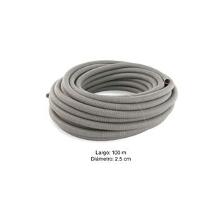 Tubería corrugada poliet. 3/4" WIR gris x 100 metros