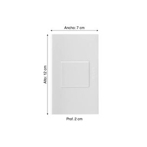 Placa Ciega Blanco