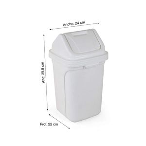 Tacho de baño Vaiven Blanco Marmol 9 litros
