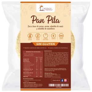 Pan Pita sin Gluten MOLINOS DEL MUNDO Bolsa 6un