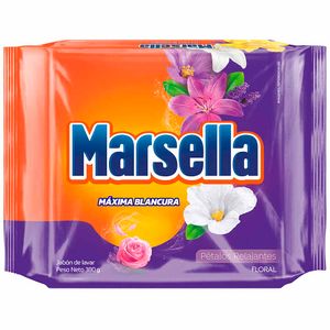 Jabón de Ropa MARSELLA Floral Paquete 380g