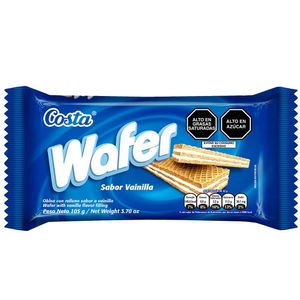 Wafer COSTA Sabor a Vainilla Bolsa 105g