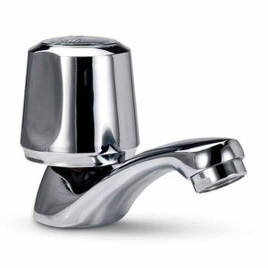 Llave de Lavatorio Italgrif Cancun Baja Plata Cromada