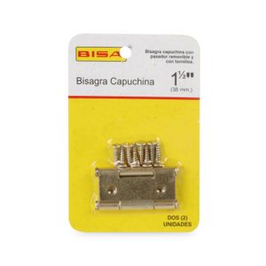 Bisagra Capuchina Liviana Bronce 11/2"x2" x 2 unidades