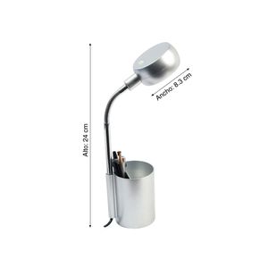 Lámpara de escritorio LED Vase Plata