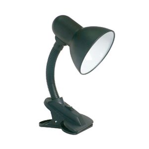Lámpara de escritorio Clip Negra E-27