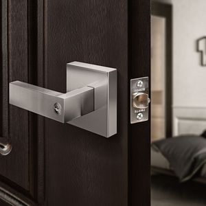 Manija para dormitorio Cuadrada Forte Acero