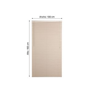 Persiana Horizontal PVC Angora 100x165cm