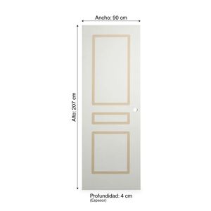 COMBO Puerta Dalet 90x207cm + Marco + Bisagra + Kit de instalación