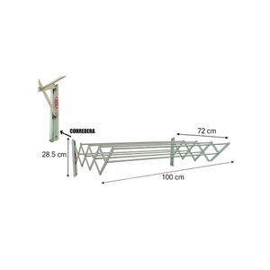 Tendal para pared con accesorios 1 metro