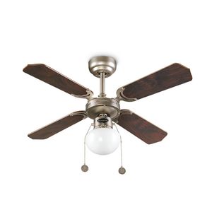 Ventilador de techo Orange reversible Nápoles 36" Plywood 1 luz 4 aspas