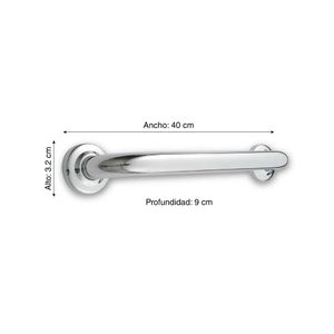 Barra de seguridad Acero inoxidable 32 mm - 40 cm