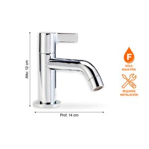 Llave de Lavatorio Orange Neo Baja Plata Cromada