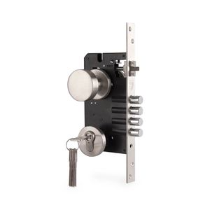 Cerradura para embutir Onda Acero Inoxidable 3 golpes Derecha