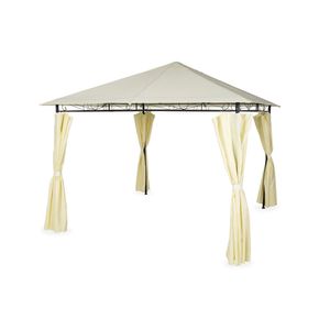 Pérgola con Cortinas 300x300cm Orange