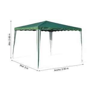 Toldo Poliéster 300x300cm Verde Orange