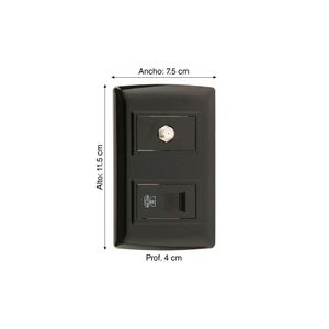 Toma Telefónica + Coaxial Basic