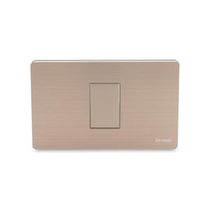 Placa Ciega Dorado Metallic