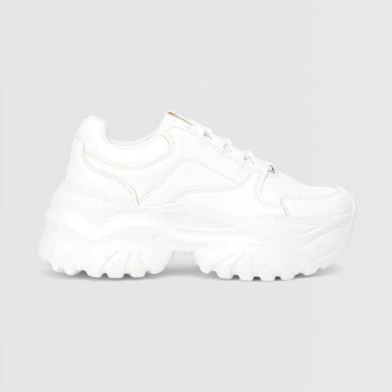 Zapatillas blancas altas online para mujer