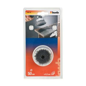 Cepillo Hss ondulado grueso para taladro 50x6mm Kwb