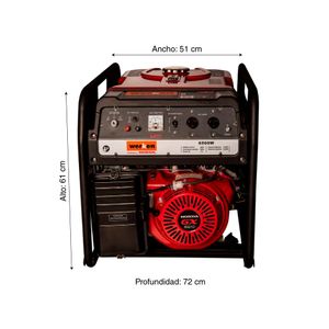 Generador de energía 6500W Motor Honda Werken