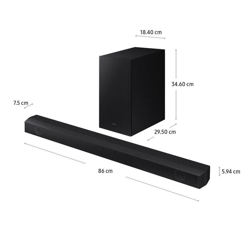 Soundbar Samsung HWB550/ZL Bluetooth Negro Real Plaza