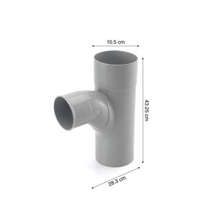 Tee sanitaria 4 a 3 liviano - Desague