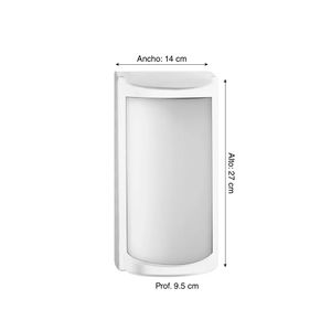 Aplique rectangular LED Blanco 30W Luz Cálida
