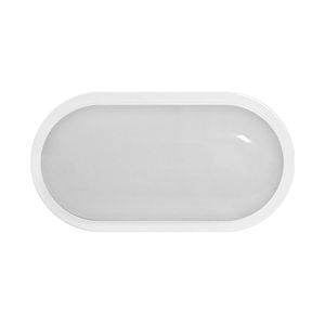 Aplique LED Tortuga ovalado Blanco 20W Luz Fría