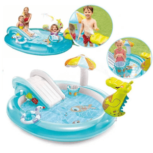 Piscina Inflable con Centro de Juego de Cocodrilo