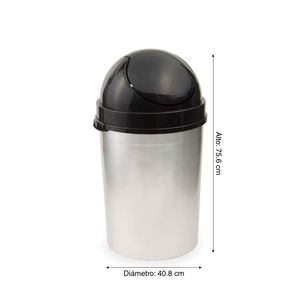 Papelera Cosmos Metalizada 54 litros
