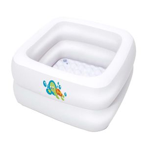 Piscina Inflable Rectangular Bestway Infantil 26L 86x86x25cm Blanco