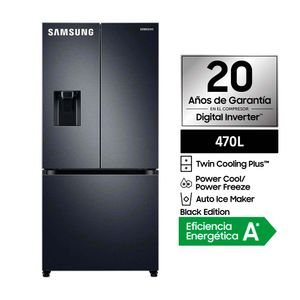 Refrigeradora Samsung RF49A5202B1/PE French Door 470L Negro
