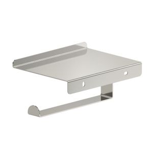 Porta rollo con repisa Sensea Loft Cromado Mate