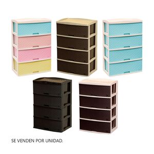 Cómoda Kusi Ratán 4 pisos