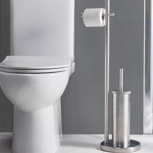 Porta rollo + Cepillo para Sanitario Sensea Circle