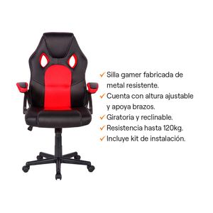 Silla Gamer Orange Racing
