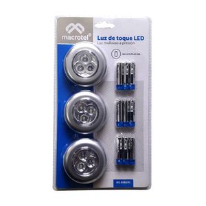 Luz de toque x 3 + 9 pilas AAA