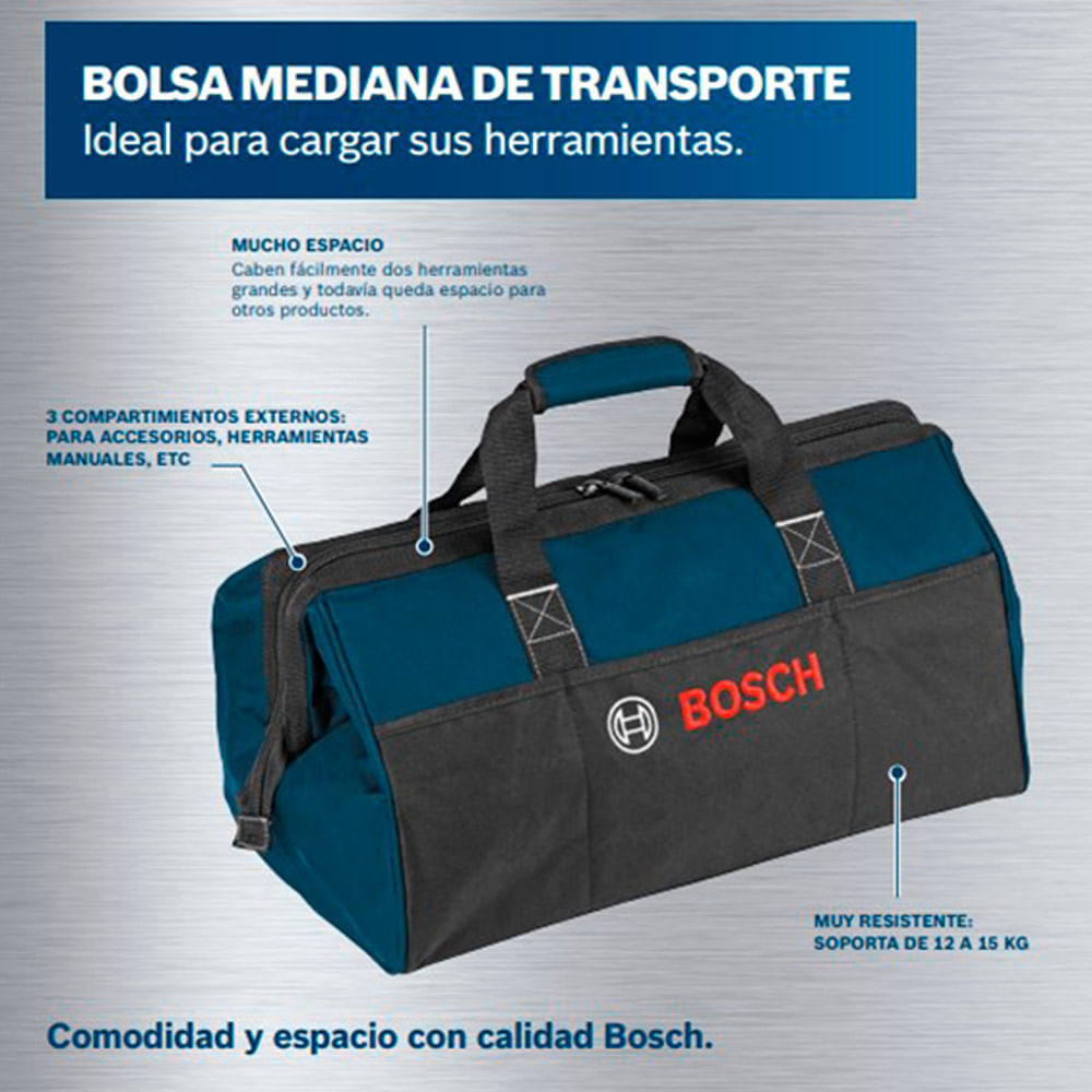Bolso Maletin De Transporte Para Herramientas Bosch Grande Color Azul