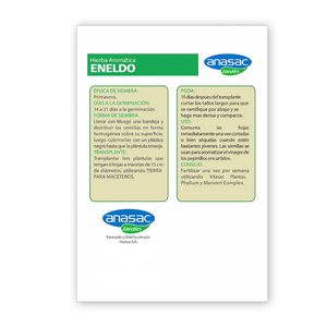 Semillas en Eneldo en sobre