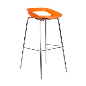 Banco Fijo para Bar Tribeca Polipropileno/Metal Naranja Bonno