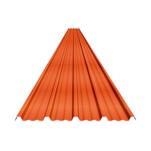 Techo termoacustico Klar Rojo 107x360cm