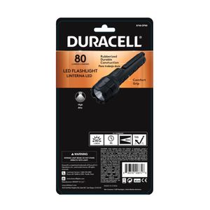 Linterna Rubber 80 lúmenes Duracell con pilas 2AAA