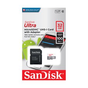 Ultra tarjeta Sandisk Microsdhc con adaptador 32GB
