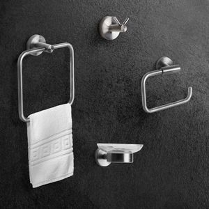 Set de baño x 4 piezas Steel