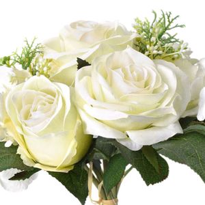 Bouquet de rosas blanco x8un
