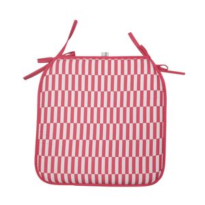 Set x 4 cojines para silla de terraza rojo 40x40cm